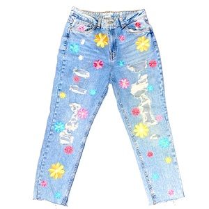 flower jeans🌸🌼